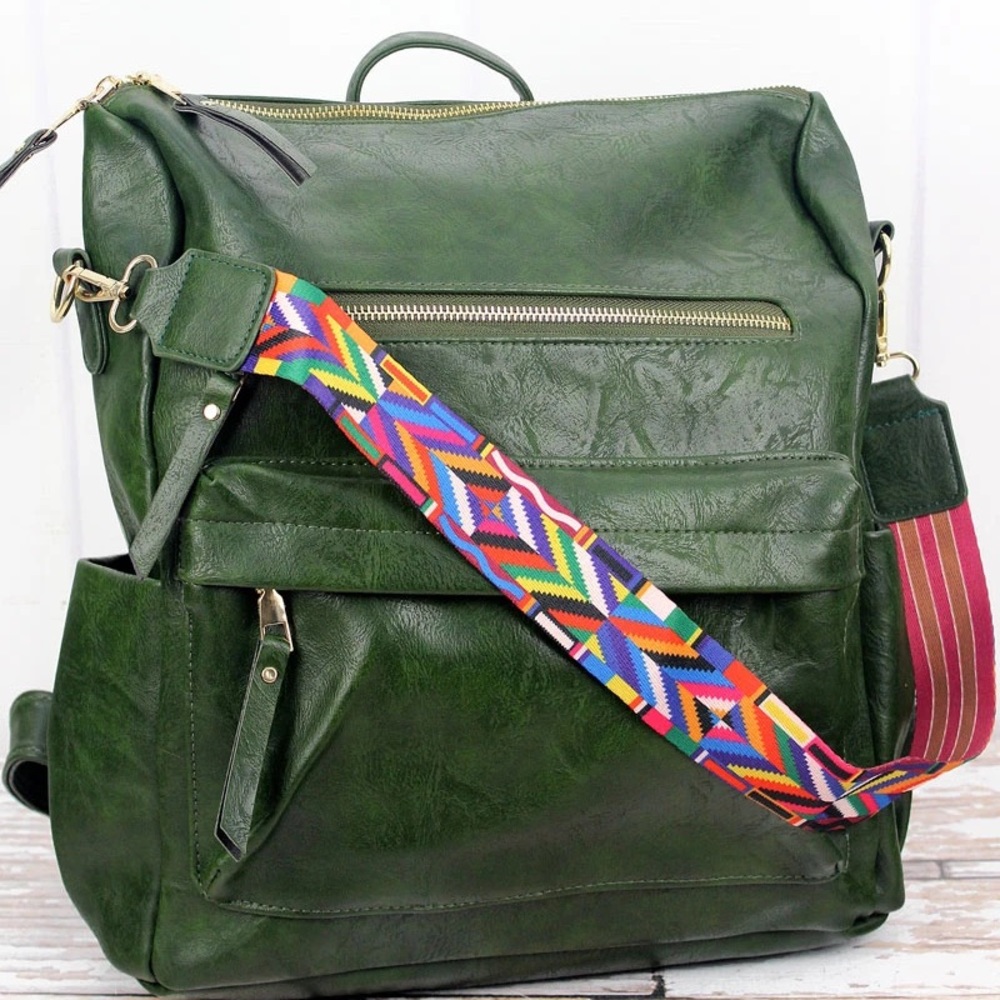 ✨Popular✨ Faux Leather Convertible Backpack